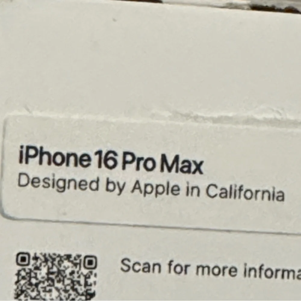 Apple iPhone 16 Pro Max - Box Only